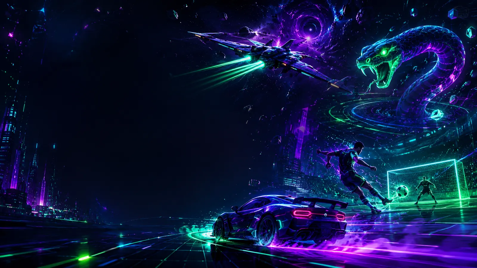GR8 GAMZ neon arcade arena